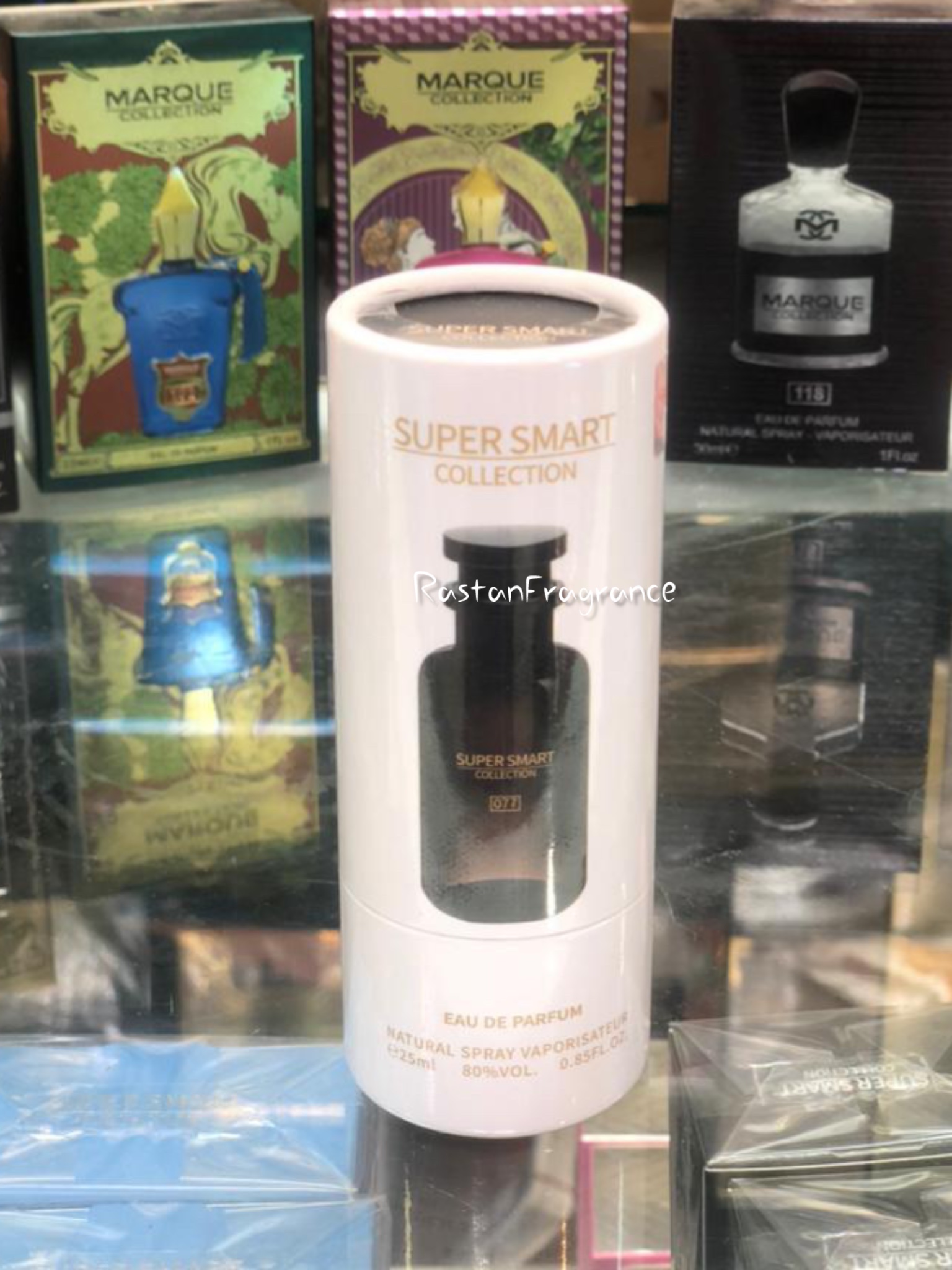 عطر یونیسکس سوپر اسمارت کالکشن مدل لویی ویتون آمبر نومد کد 077 حجم 25 میل