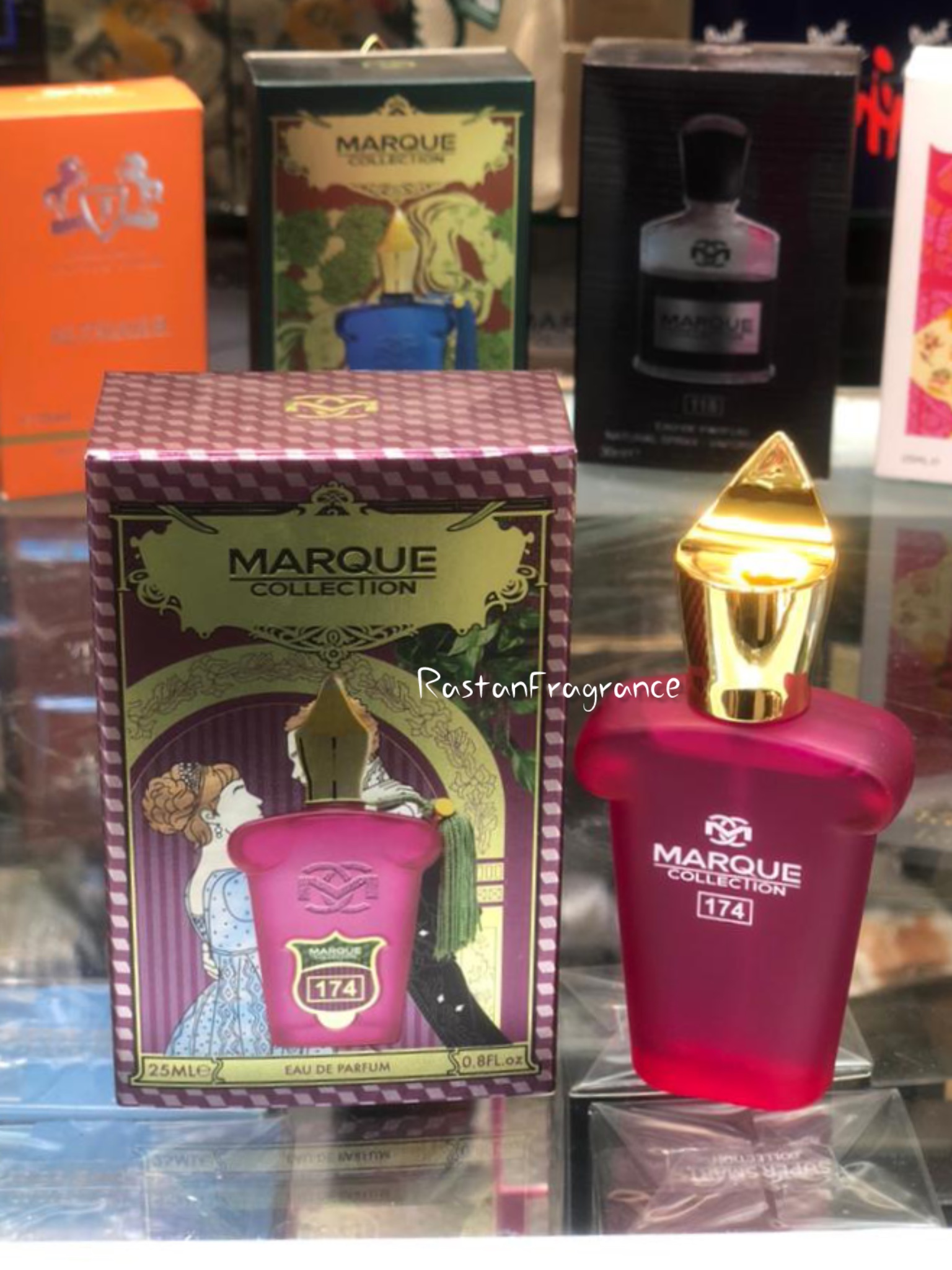 عطر زنانه مارکویی کالکشن مدل کازاموراتی گرن بالو کد 174 حجم ۲۵ میل