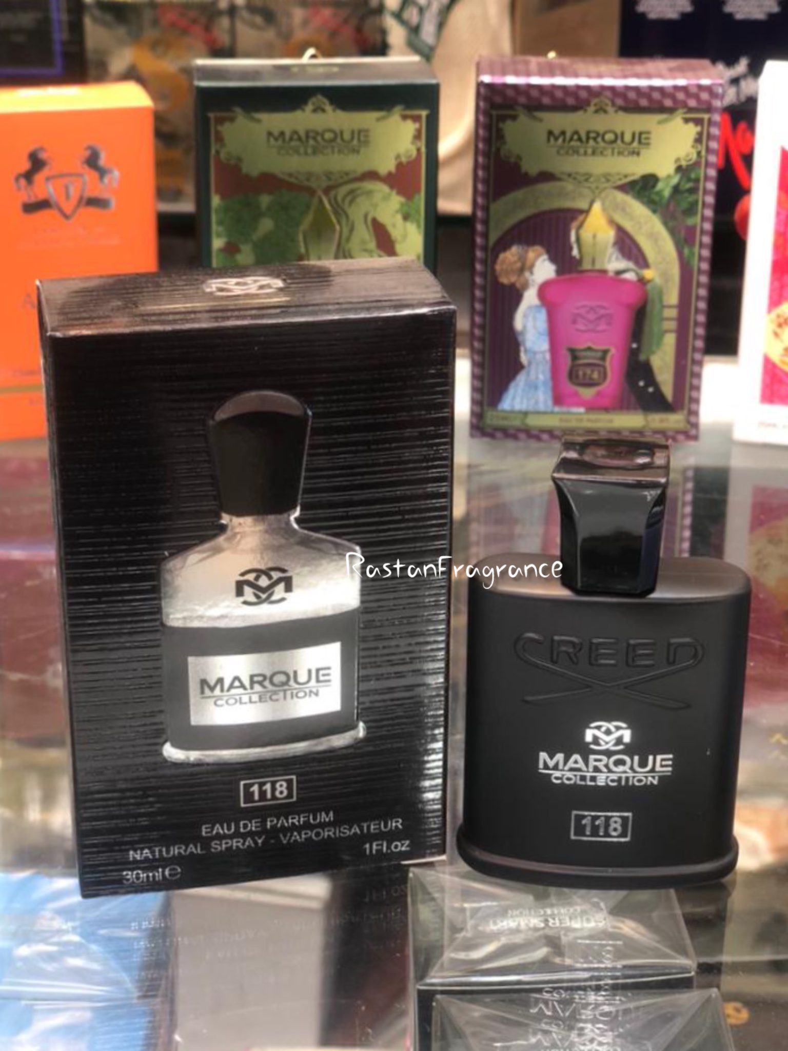 عطر مردانه مارکویی کالکشن مدل کرید اونتوس کد 118 حجم ۲۵ میل