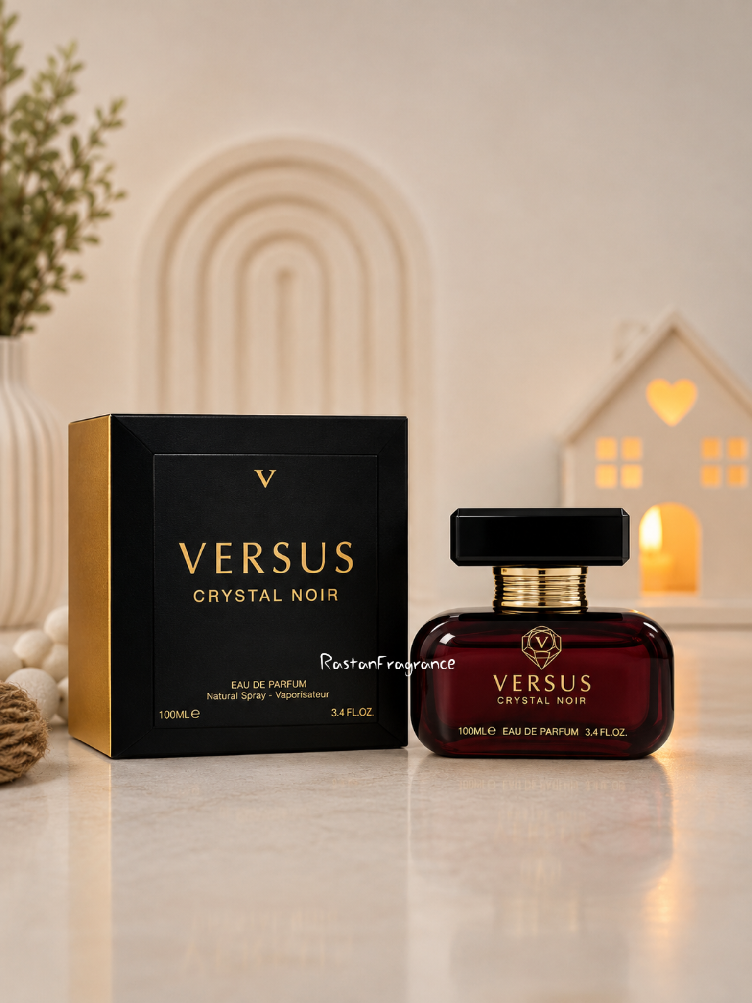 عطر ادکلن زنانه فرگرانس ورد مدل ورساچه کریستال نویر